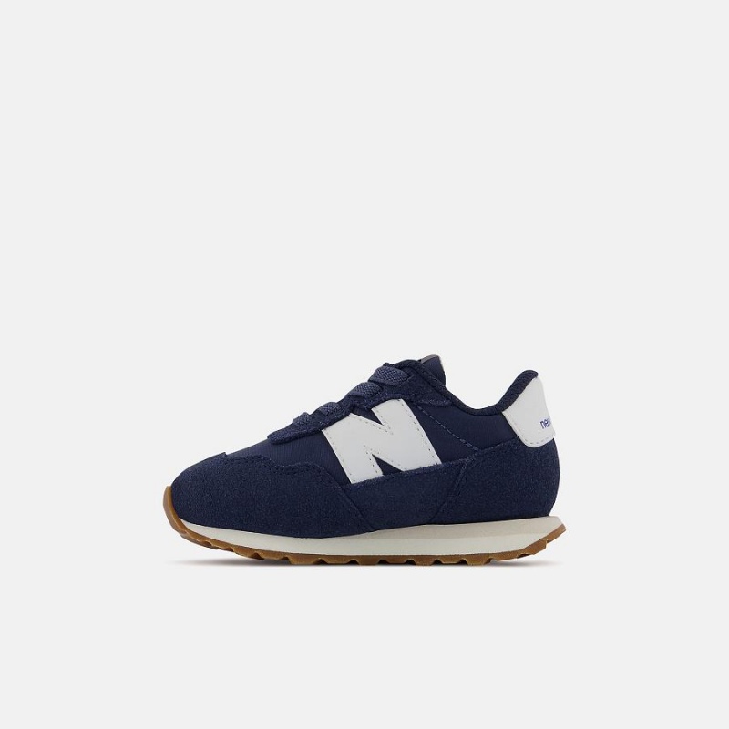 Zapatos New Balance 237 Bungee Niños Azul Marino Blancas | EC 1157HK