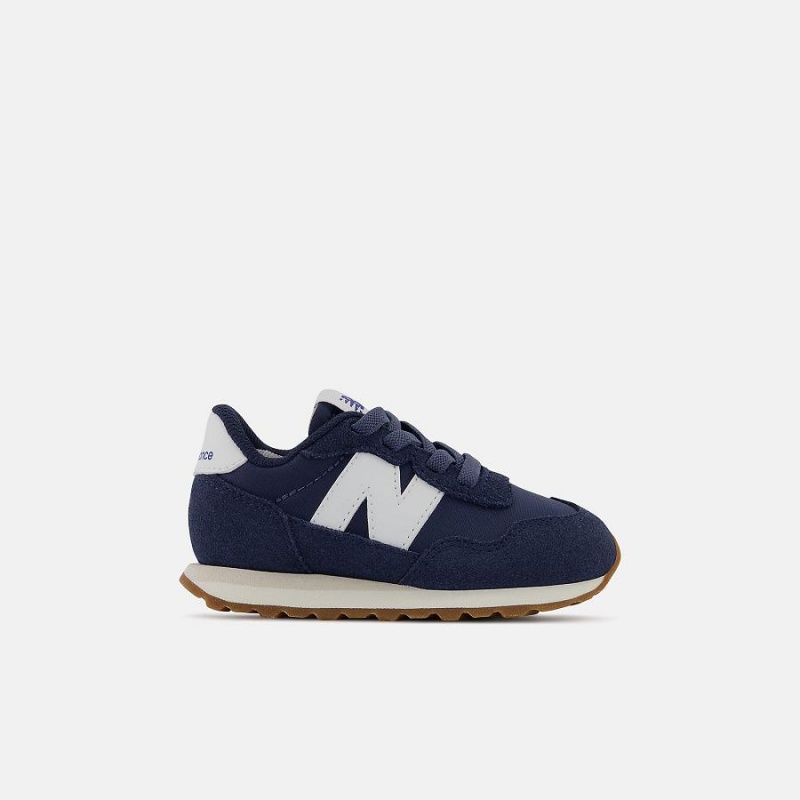 Zapatos New Balance 237 Bungee Niños Azul Marino Blancas | EC 1157HK