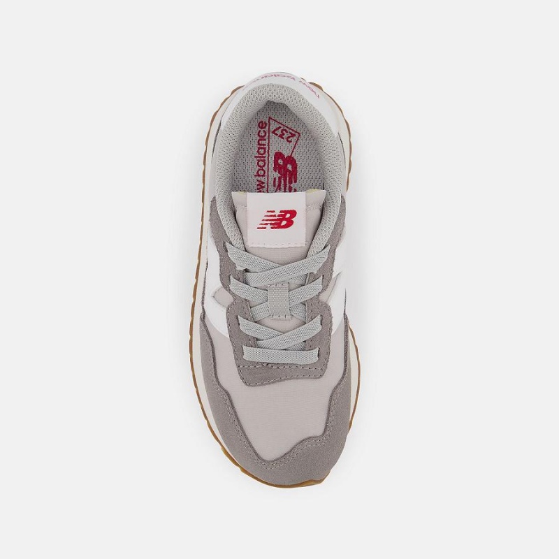 Zapatos New Balance 237 Bungee Niños Gris Blancas | EC 1120TV