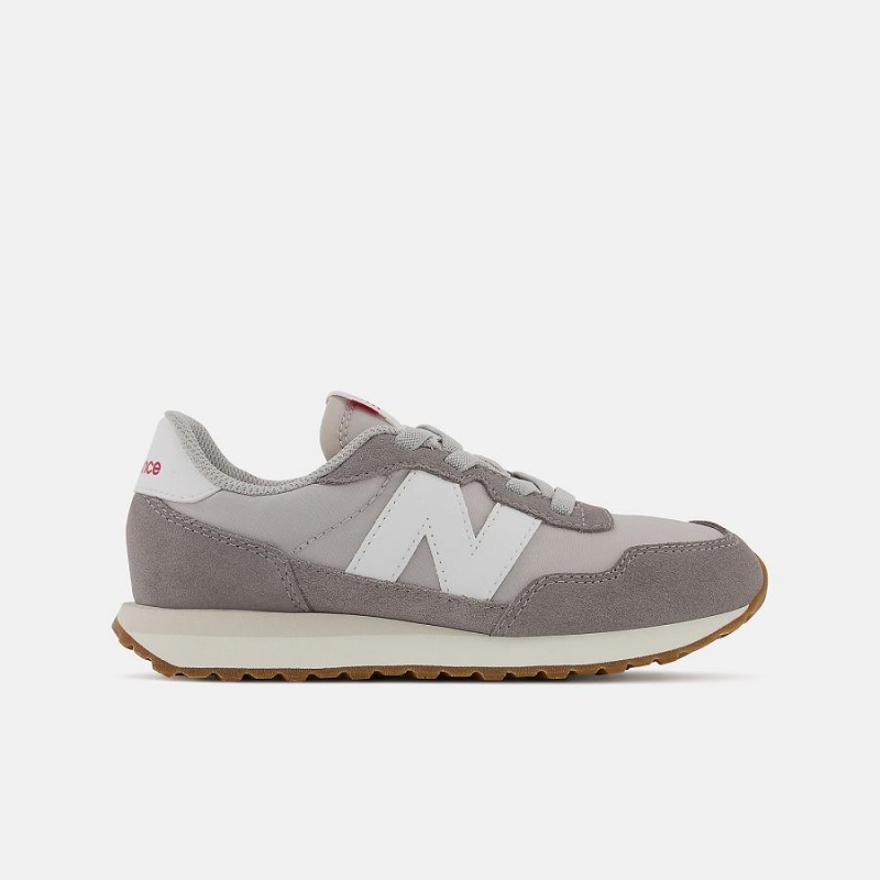 Zapatos New Balance 237 Bungee Niños Gris Blancas | EC 1120TV
