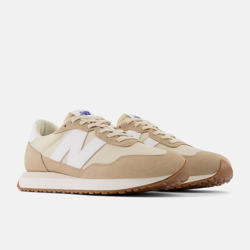 Zapatos New Balance 237 Niños Beige Blancas | EC 1038QZ