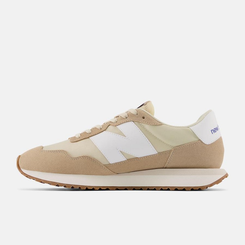 Zapatos New Balance 237 Niños Beige Blancas | EC 1038QZ