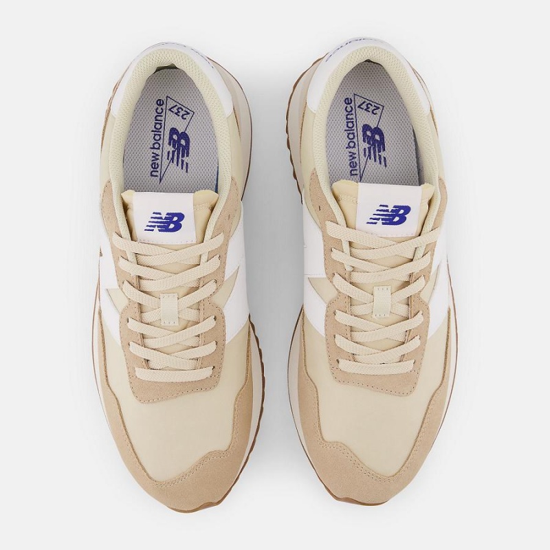 Zapatos New Balance 237 Niños Beige Blancas | EC 1038QZ