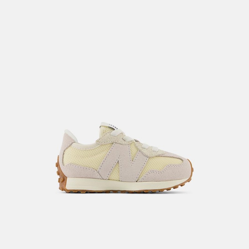 Zapatos New Balance 327 Bungee Lace Niños Beige | EC 1160LH