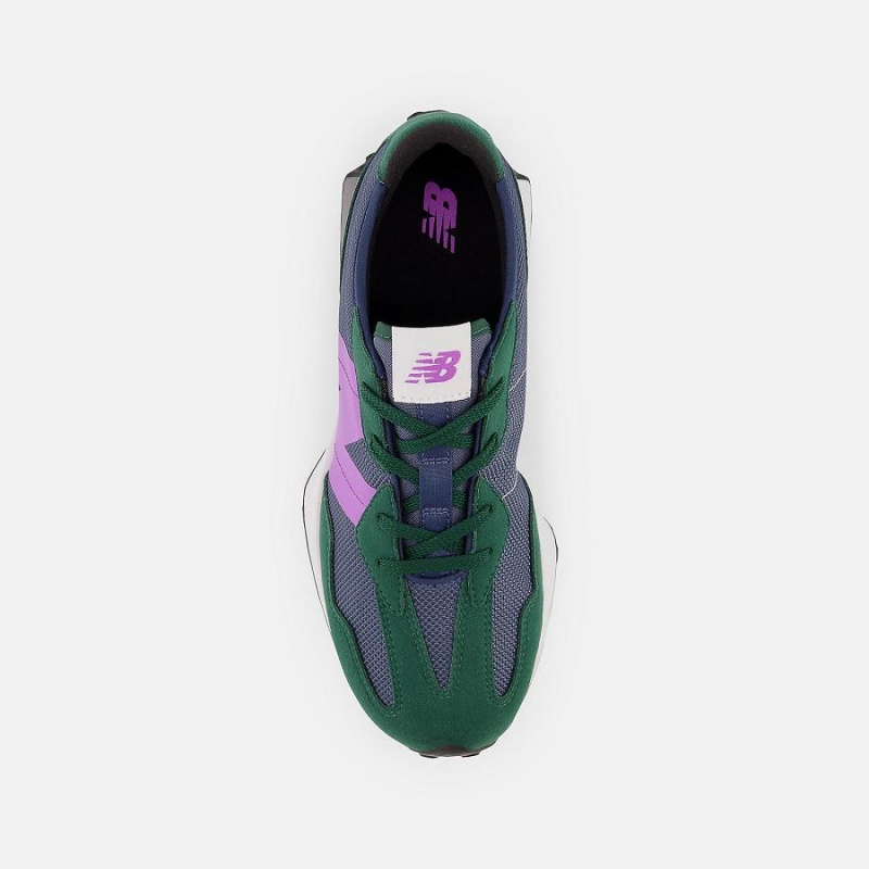 Zapatos New Balance 327 Niños Verde Oliva Moradas | EC 1042TV