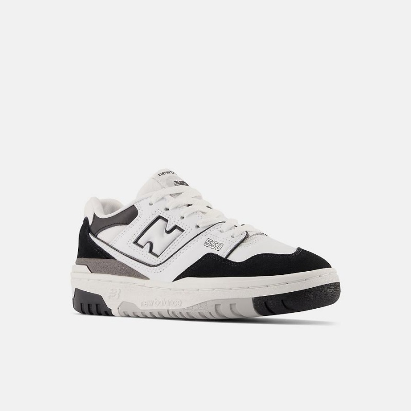 Zapatos New Balance 550 Niños Blancas Negras | EC 1047PQ