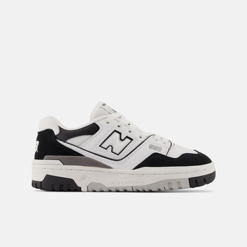Zapatos New Balance 550 Niños Blancas Negras | EC 1047PQ