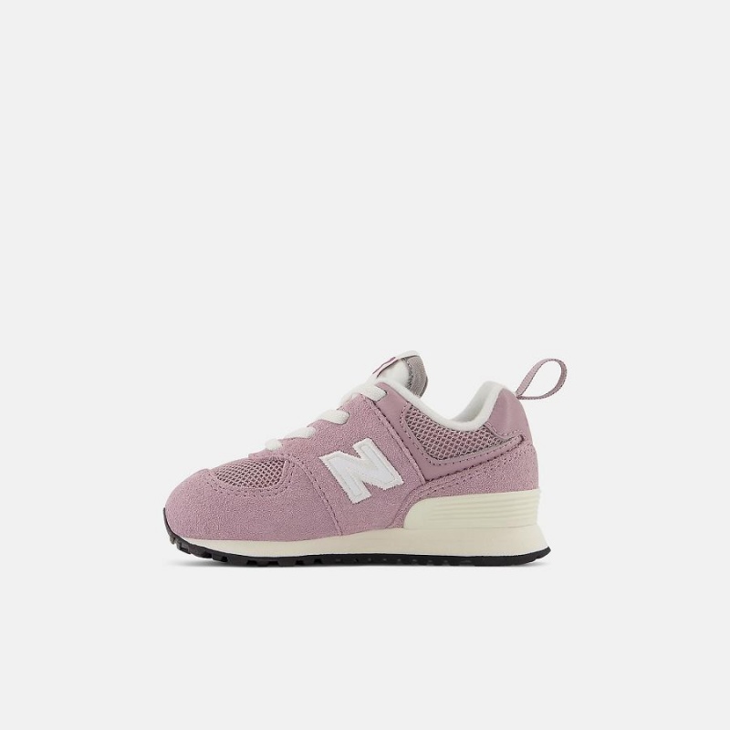 Zapatos New Balance 574 Bungee Lace Niños Moradas | EC 1166NB