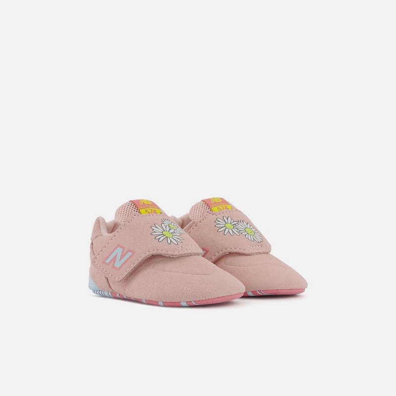 Zapatos New Balance 574 Hook & Loop Niños Rosas | EC 1168QZ