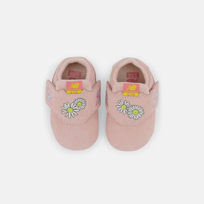 Zapatos New Balance 574 Hook & Loop Niños Rosas | EC 1168QZ
