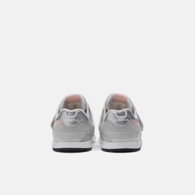 Zapatos New Balance 574 NEW-B Hook & Loop Niños Gris Rosas | EC 1169WY