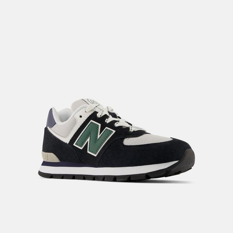 Zapatos New Balance 574 Niños Negras Verde | EC 1053HK