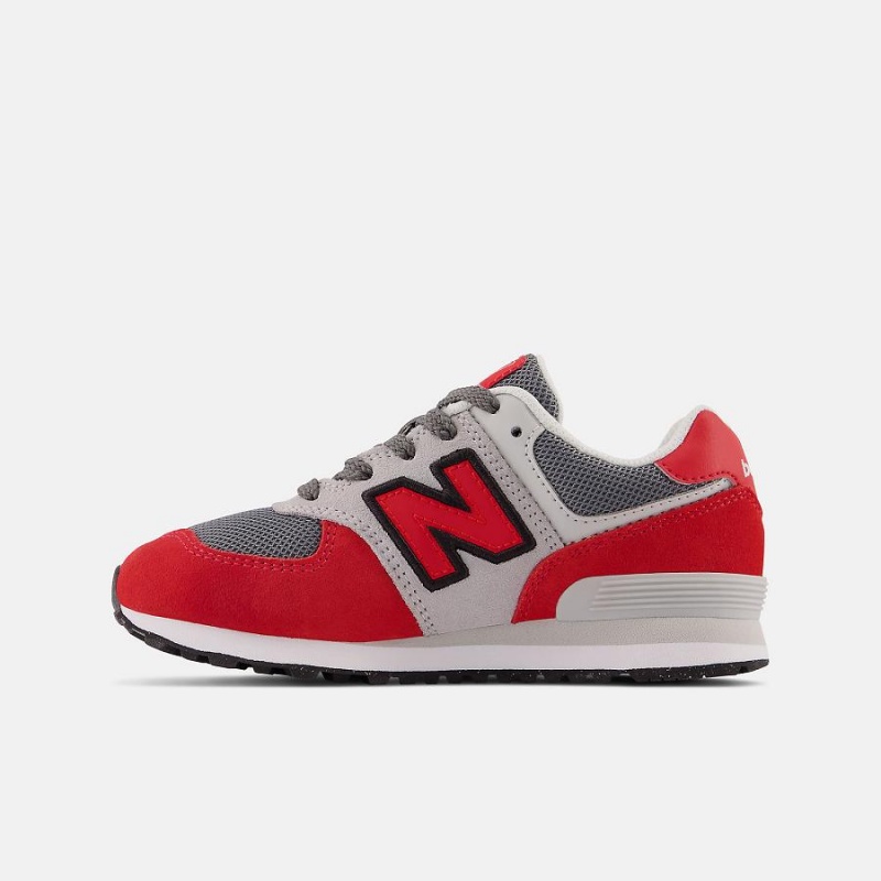 Zapatos New Balance 574 Niños Rojas Gris | EC 1115MA
