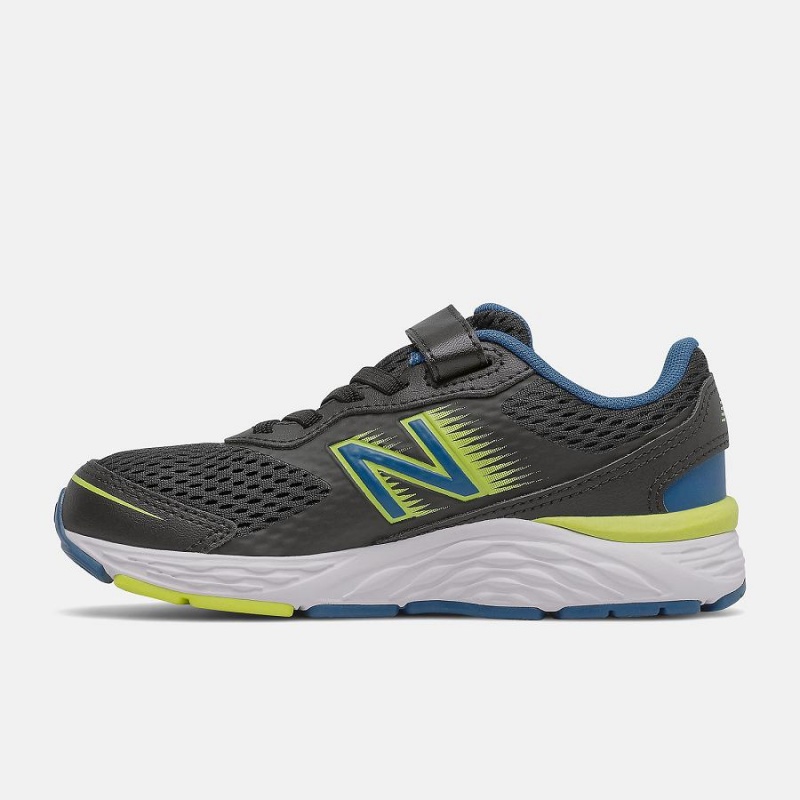 Zapatos New Balance 680v6 Bungee Niños Gris Oscuro | EC 1072OR