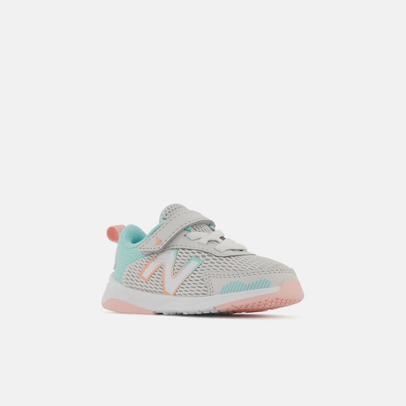 Zapatos New Balance Dynasoft 545 Bungee Lace with Strap Niños Gris Claro | EC 1177PQ