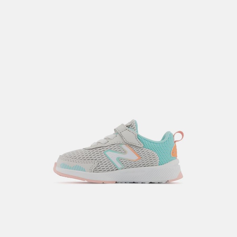 Zapatos New Balance Dynasoft 545 Bungee Lace with Strap Niños Gris Claro | EC 1177PQ