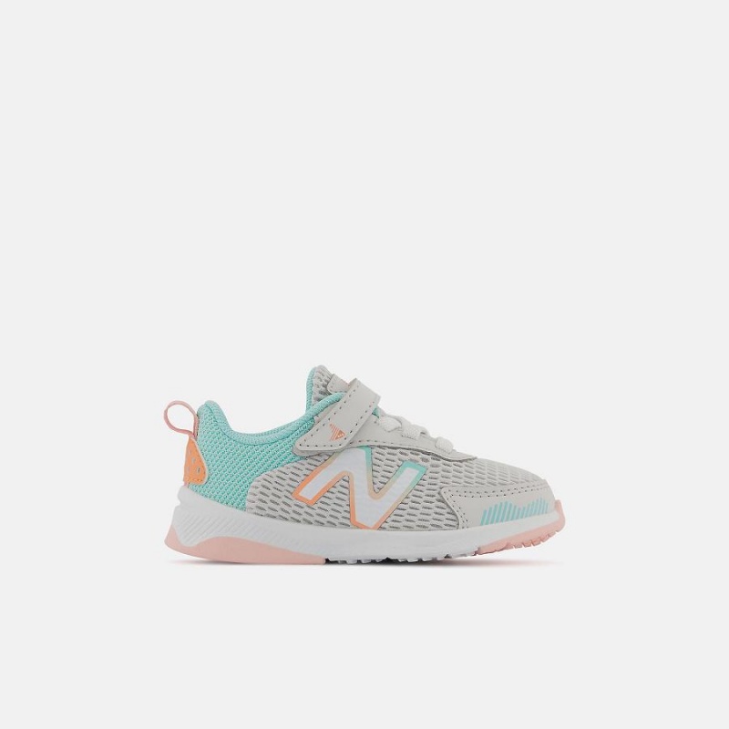 Zapatos New Balance Dynasoft 545 Bungee Lace with Strap Niños Gris Claro | EC 1177PQ