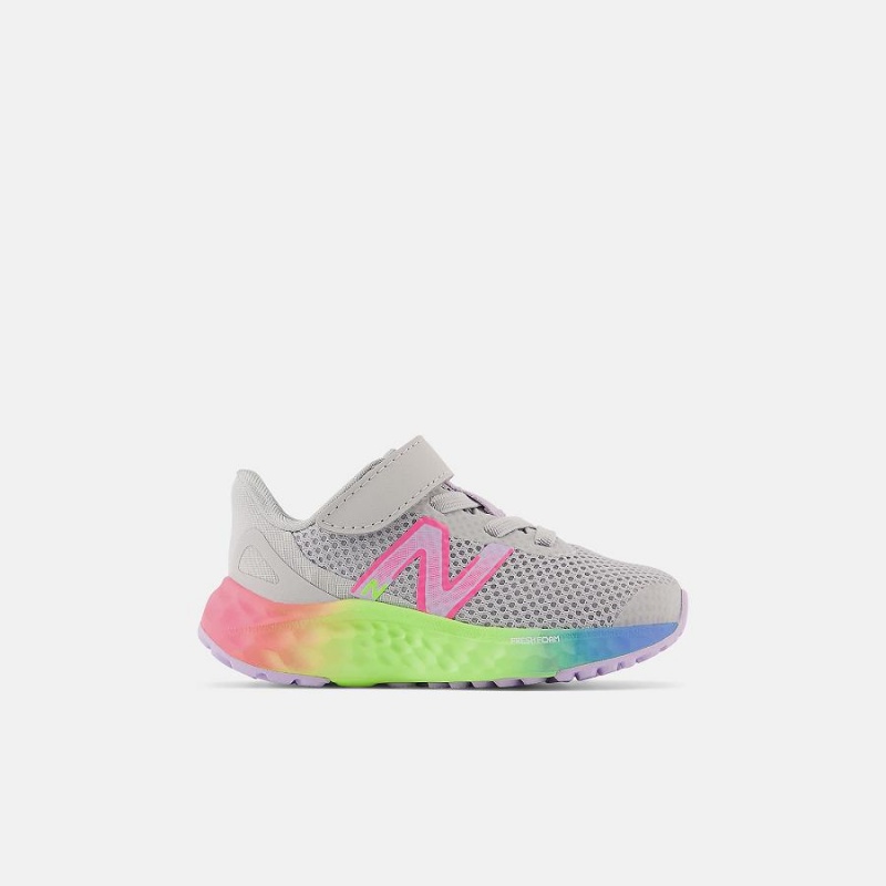 Zapatos New Balance Fresh Foam Arishi v4 Bungee Lace with Strap Niños Gris Rojas | EC 1179SO
