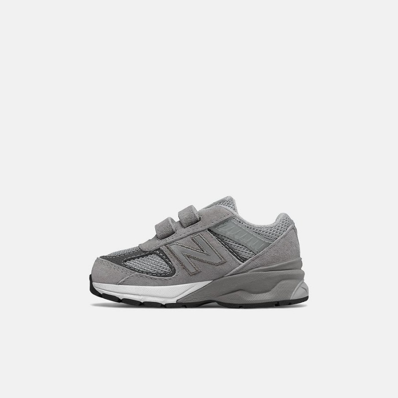 Zapatos New Balance Hook and Loop 990v5 Niños Gris | EC 1183HK