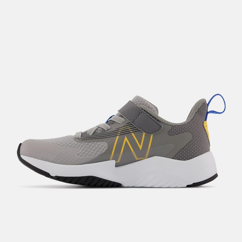 Zapatos New Balance Rave Run v2 Bungee Lace with Strap Niños Gris | EC 1153SO