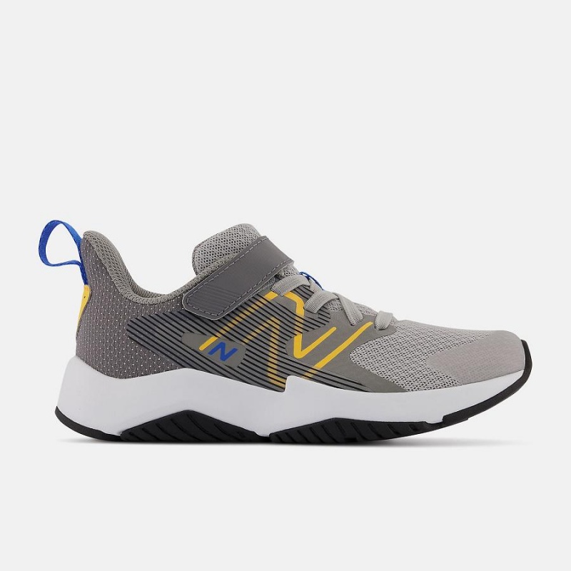 Zapatos New Balance Rave Run v2 Bungee Lace with Strap Niños Gris | EC 1153SO