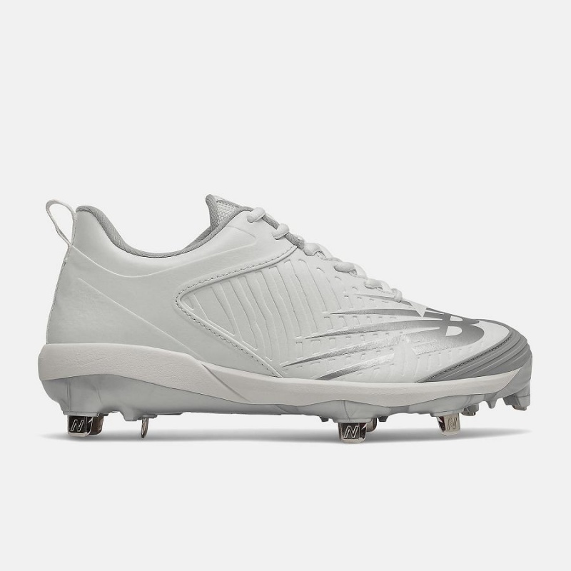 Zapatos de Softbol New Balance FUSE v3 Metal Pitch Mujer Gris | EC 2402WY