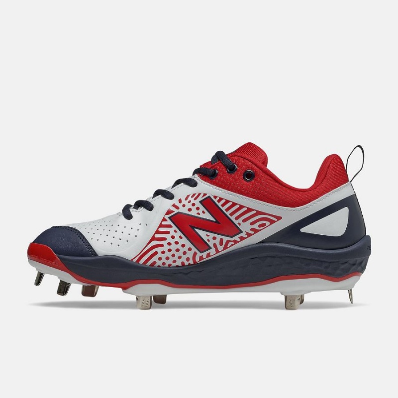 Zapatos de Softbol New Balance Fresh Foam Velo v2 Metal Mujer Naranjas Gris | EC 2397UT