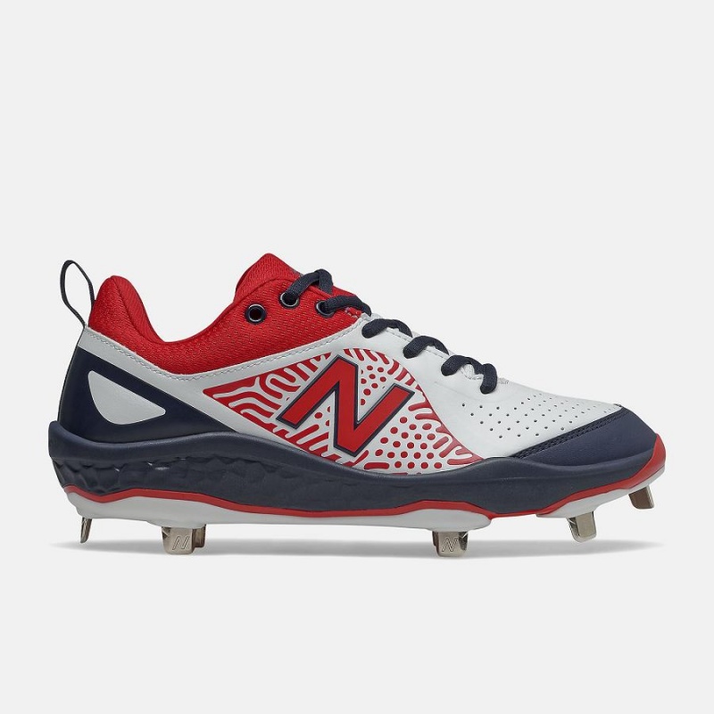 Zapatos de Softbol New Balance Fresh Foam Velo v2 Metal Mujer Naranjas Gris | EC 2397UT